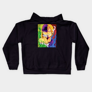 zoro x sanji pop art Kids Hoodie